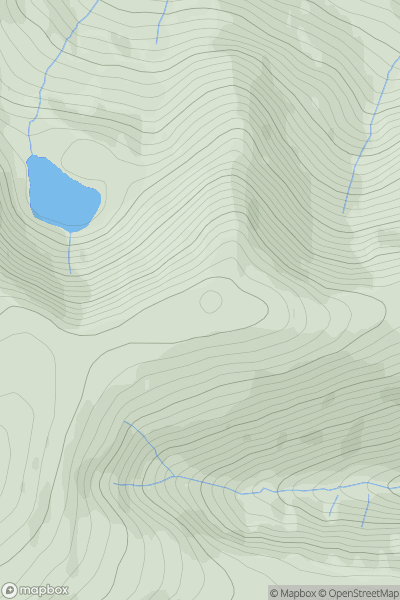 Thumbnail image for Tarn Crags Top (Bowscale Fell East Top) showing contour plot for surrounding peak