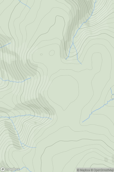 Thumbnail image for Great Sca Fell showing contour plot for surrounding peak