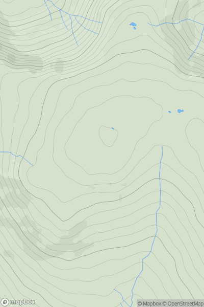 Thumbnail image for Little Calva showing contour plot for surrounding peak