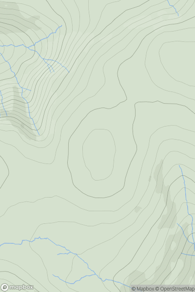 Thumbnail image for Great Lingy Hill showing contour plot for surrounding peak