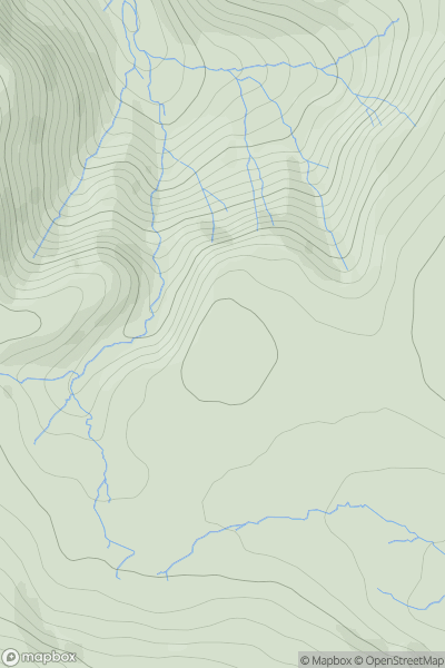 Thumbnail image for Miller Moss (Little Lingy Hill) showing contour plot for surrounding peak