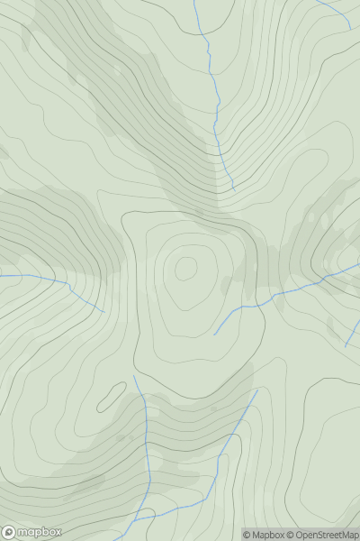 Thumbnail image for Lord's Seat showing contour plot for surrounding peak