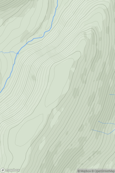 Thumbnail image for Souther Fell showing contour plot for surrounding peak