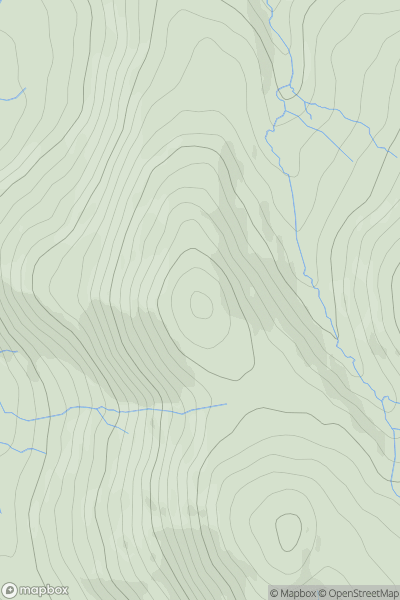 Thumbnail image for Longlands Fell showing contour plot for surrounding peak