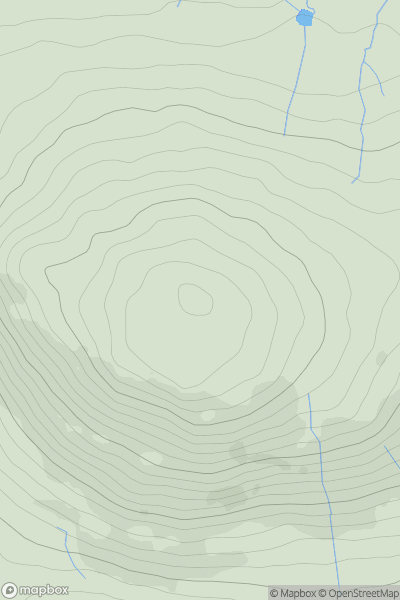 Thumbnail image for Binsey showing contour plot for surrounding peak