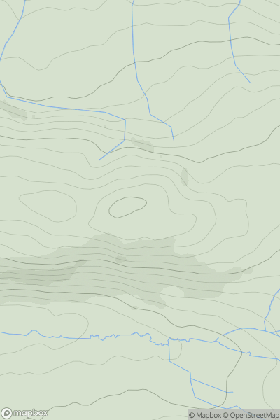 Thumbnail image for Watch Hill (Setmurthy Common) showing contour plot for surrounding peak