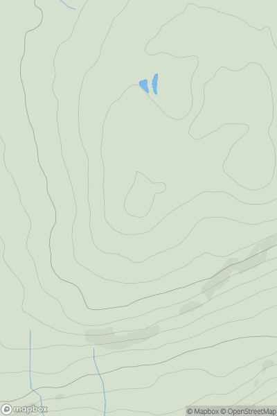 Thumbnail image for Clints Crags (Wainwright summit) showing contour plot for surrounding peak