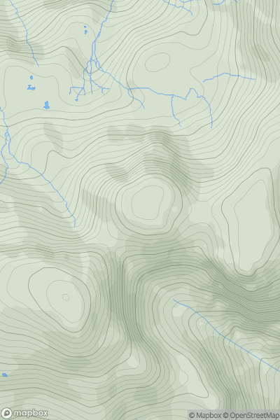 Thumbnail image for Broad Crag showing contour plot for surrounding peak