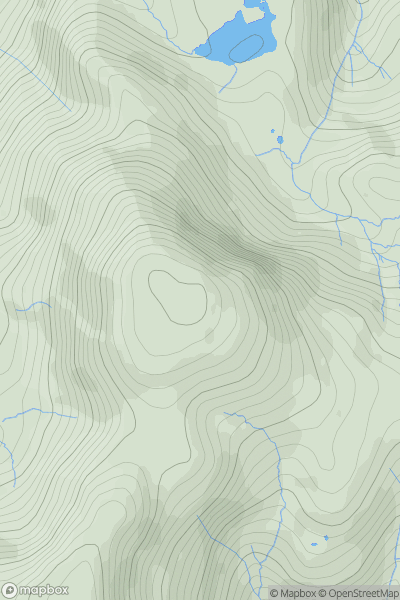 Thumbnail image for Great End showing contour plot for surrounding peak