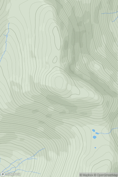 Thumbnail image for Bowfell showing contour plot for surrounding peak