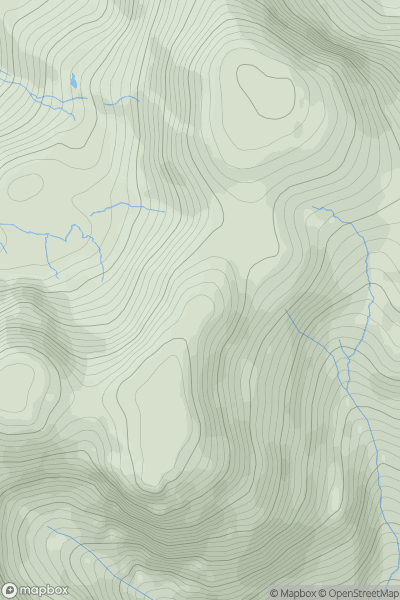 Thumbnail image for Blunt Top showing contour plot for surrounding peak