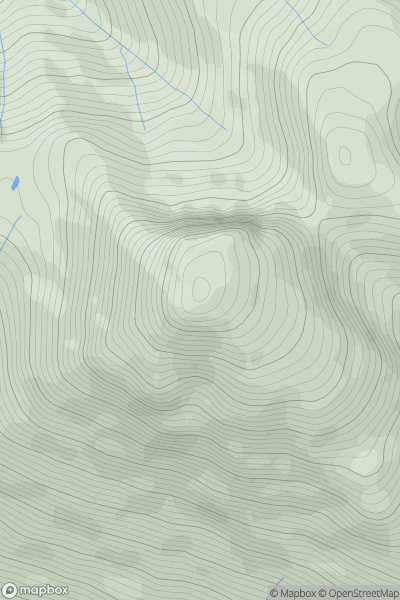 Thumbnail image for Great Gable showing contour plot for surrounding peak