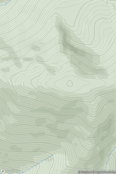 Thumbnail image for Grasmoor showing contour plot for surrounding peak