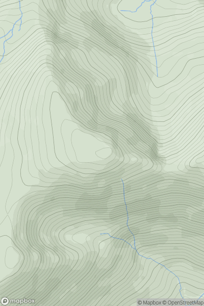 Thumbnail image for Crag Hill (Eel Crag) showing contour plot for surrounding peak