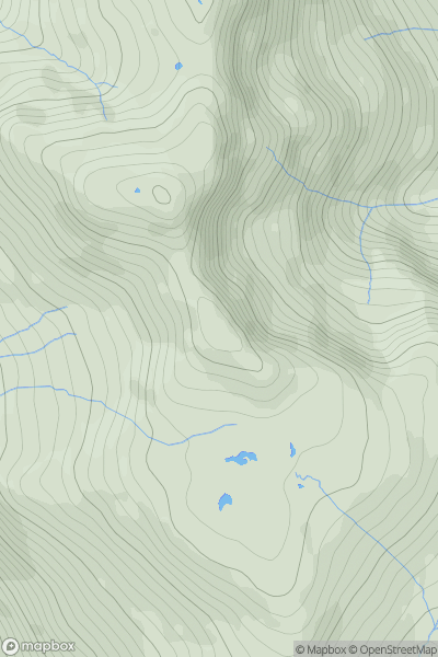 Thumbnail image for Crinkle Crags South Top (First Crinkle) showing contour plot for surrounding peak