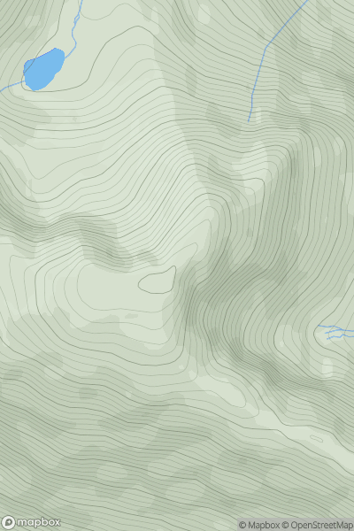 Thumbnail image for High Stile (Grey Crag - High Stile) showing contour plot for surrounding peak