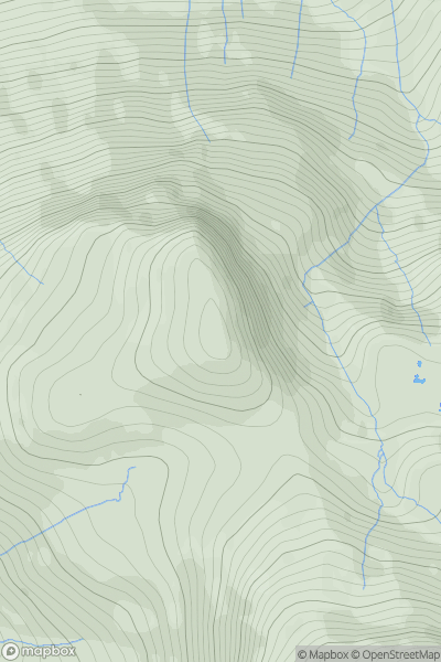 Thumbnail image for Lingmell showing contour plot for surrounding peak