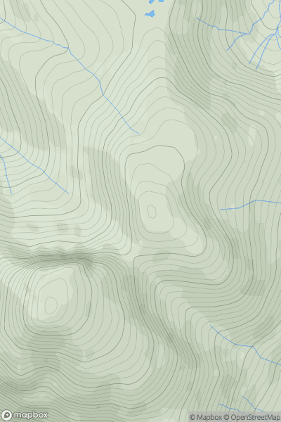 Thumbnail image for Green Gable showing contour plot for surrounding peak