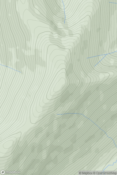 Thumbnail image for Grisedale Pike showing contour plot for surrounding peak