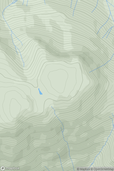 Thumbnail image for Kirk Fell East Top (Kirk Fell North Top) showing contour plot for surrounding peak