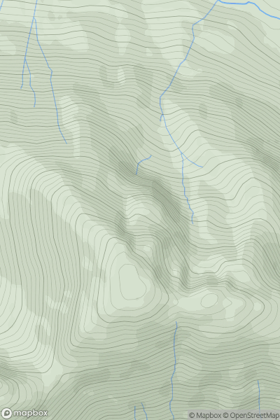 Thumbnail image for Pillar Rock showing contour plot for surrounding peak