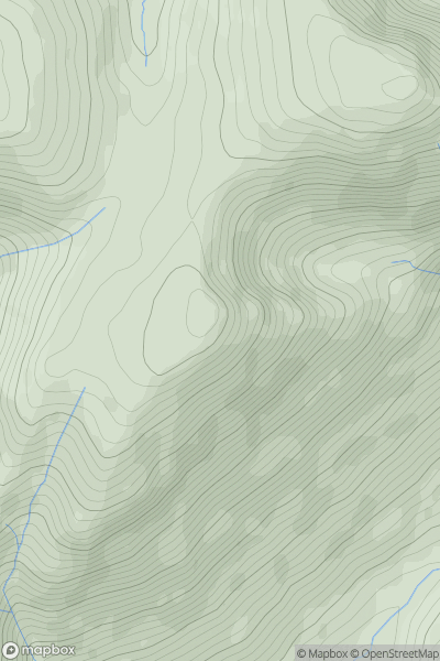 Thumbnail image for Wandope showing contour plot for surrounding peak