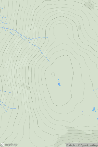 Thumbnail image for High Raise (High White Stones) showing contour plot for surrounding peak