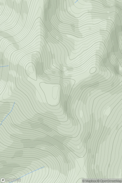Thumbnail image for Stob Coire Dheirg (1984-1990 position) showing contour plot for surrounding peak