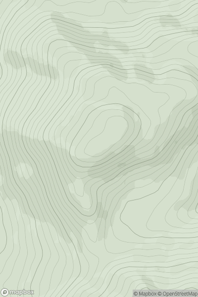 Thumbnail image for Mor Bheinn showing contour plot for surrounding peak