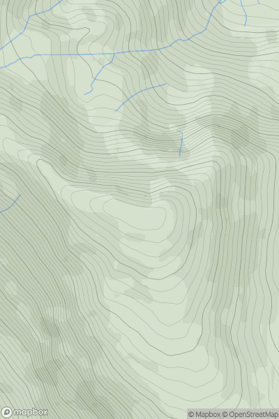 Thumbnail image for Dale Head showing contour plot for surrounding peak