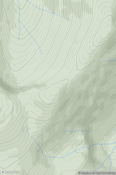 Thumbnail image for Hobcarton Crag (Hobcarton Head) showing contour plot for surrounding peak