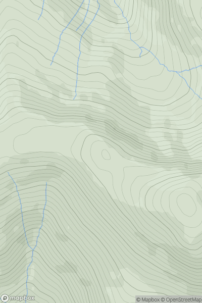 Thumbnail image for Little Gowder Crag showing contour plot for surrounding peak