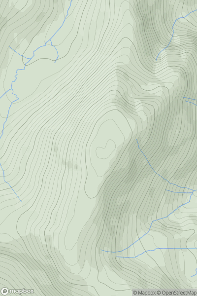 Thumbnail image for Hindscarth showing contour plot for surrounding peak