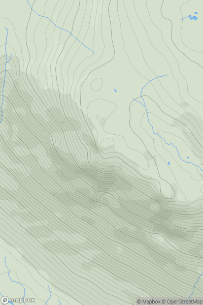 Thumbnail image for Pike of Stickle showing contour plot for surrounding peak