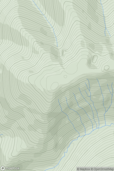 Thumbnail image for Whiteside (Whiteside West Top) showing contour plot for surrounding peak