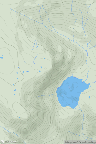 Thumbnail image for Pavey Ark showing contour plot for surrounding peak