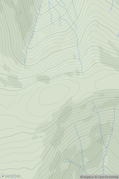 Thumbnail image for Caw Fell showing contour plot for surrounding peak