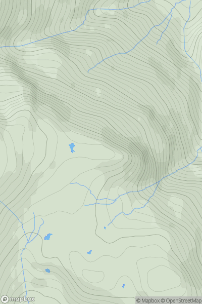 Thumbnail image for Great Knott showing contour plot for surrounding peak