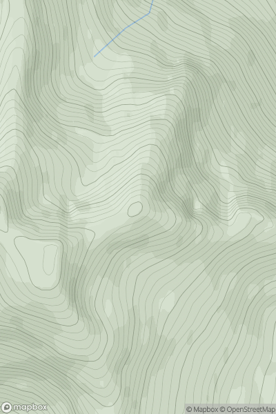 Thumbnail image for Stob Coire Dheirg showing contour plot for surrounding peak