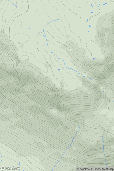 Thumbnail image for Loft Crag showing contour plot for surrounding peak