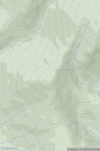 Thumbnail image for Whiteless Pike showing contour plot for surrounding peak