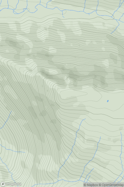 Thumbnail image for Fleetwith Pike showing contour plot for surrounding peak