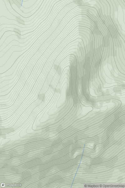Thumbnail image for Drochaid Ghlas showing contour plot for surrounding peak