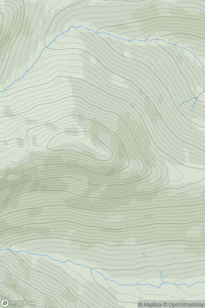 Thumbnail image for Causey Pike showing contour plot for surrounding peak