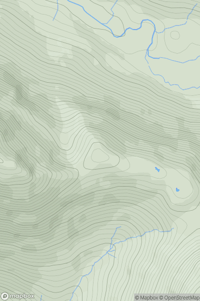 Thumbnail image for Looking Stead (Pillar) showing contour plot for surrounding peak