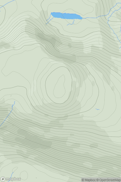 Thumbnail image for Great Borne showing contour plot for surrounding peak