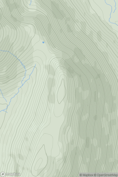 Thumbnail image for Yewbarrow North Top (Stirrup Crag) showing contour plot for surrounding peak