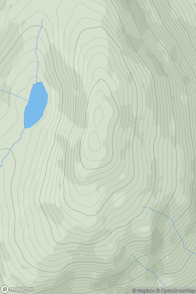 Thumbnail image for Middle Fell showing contour plot for surrounding peak