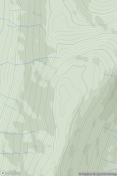 Thumbnail image for Maiden Moor showing contour plot for surrounding peak