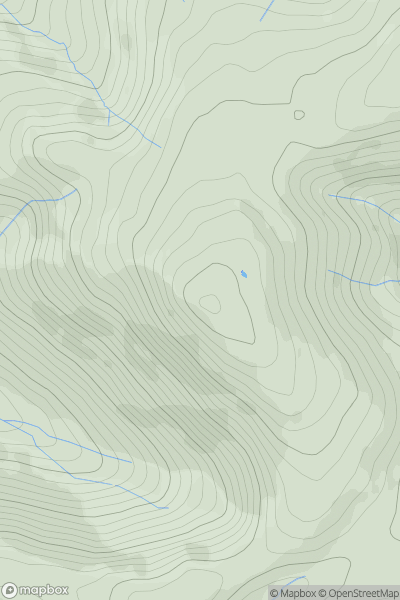 Thumbnail image for Blake Fell showing contour plot for surrounding peak